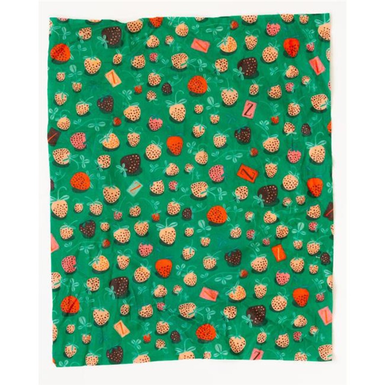 Z Wraps 236937 12 x 12 in. Beeswax Wrap, Medium - Strawberry Fields Print